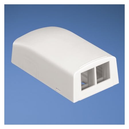 Panduit 2-Port Surface Mount Box, Internation (10 Pack), 10PK NK2BXIG-A